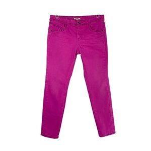Bongo Girls Vintage Magenta Straight Leg Mid Rise Jeans